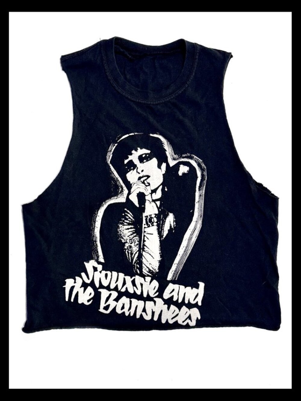 Siouxsie and the Banshees crop tank cut sleeves